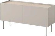 Comodă TV cu picioare metalice Desin 120 cm - cașmir / stejar nagano