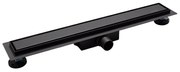 Set rigola pentru dus plus capac 50 cm Balneo Duplex Next negru periat