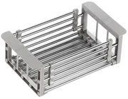 Resigilat: Suport reglabil de depozitare si scurgere Sinkmate, Instalare usoara, Compact, Pana la 10 kg, Gri/Argintiu