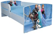 Pat Fete 2-12 Ani Frozen Cu Saltea SafeNest 160x80 Cm, Fara Sertar Ptv1787