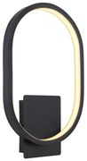 Aplica LED pentru iluminat exterior IP44 Naggy negru H-32cm