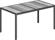 Outsunny Masă de grădină exterior pentru 6 persoane, balcon pentru terasă, pentru dining în aer liber | Aosom Romania