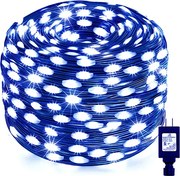 Instalatie de Craciun, banda cu led turnat, exterior, albastru, 50 metri