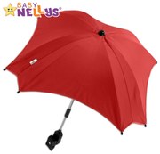 Parasolar, umbrelă pentru cărucior Baby Nellys ®- roșu
