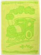 Prosop pentru copii BEBÉ Masina verde 30x50 cm