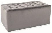 Taburet Lori 2 Velvet, gri
