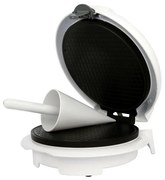 Aparat de gofre in forma de con (inghetata) Adler AD 3038, 1500W, Acoperire antiaderența, 18 cm, Alb