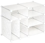 Raft extensibil economic - 57 x 71 x 37 cm, transparent