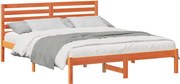 vidaXL Cadru de pat Maroniu cerat 140 x 200 cm Lemn de pin masiv