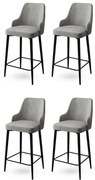 Set de scaune de bar Enox Grey, 4 buc., 4 buc