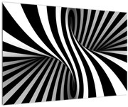 Tablou abstract cu dungi de zebră (90x60 cm)