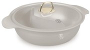 Cratiță cu capac și separator 30 cm, 4.2L – Berlinger Haus Sahara Collection BH 8628, crem, pentru rețete multiple, antiaderentă