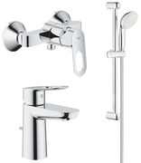 Pachet 3 in 1 baterie cabina dus Grohe Bauloop, lavoar, set dus (23340000,27853001,23335000)