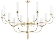 Candelabru modern realizat manual din alama Mussa 15L