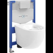 Mexen set WC încastrat cadru Felix XS-F cu vas de toaletă  Lena, Albă - 6803322XX00