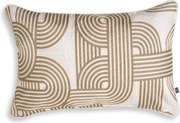 Perna decorativa design LUX Abacas bej, alb