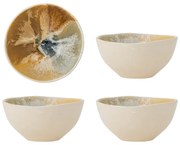 Boluri mici crem 4 buc. din gresie 525 ml Lacey – Bloomingville