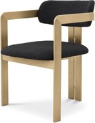 Scaun design LUX Donato, boucle negru 116347 HZ