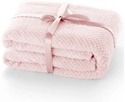 Pătură din microfibră DecoKing Henry, 70 x 150 cm, roz pudră