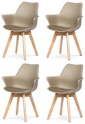 Set de scaune de sufragerie CT-771 CAP, 4 buc