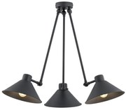 Lustra de tavan reglabila design retro ALTEA 3 negru