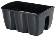 Jardinieră de balcon, pe balustradă, Gri închis  12 l, 12 l