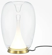 Veioza LED / Lampa de masa design decorativ Splash auriu/transparent