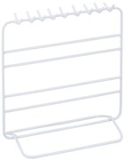 Organizator/suport pentru bijuterii cercei bratari bijuterii Alb 20 x 10 x 21 cm