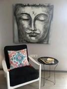 Masuta metal Tago negru Homs, 46X46X52 cm ,10371