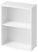 Dulap baie lateral suspendat fara usa alb Cersani Larga 20 cm