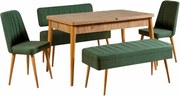 Set de sufragerie Vina Atlantic Pine and Green I,5 piese