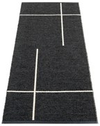 Covor tip traversă pentru interior și exterior negru 70x180 cm Fred Black – Pappelina