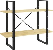 vidaXL Bibliotecă cu 2 rafturi, 80x30x70 cm, lemn masiv de pin
