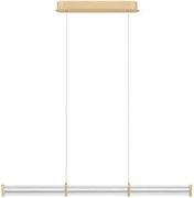 Lustra LED 3000K suspendata design liniar PHEME auriu periat