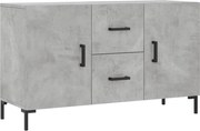 vidaXL Dulap, gri beton, 100x36x60 cm, lemn compozit