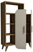Bibliotecă Form Cream and Walnut