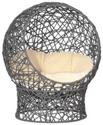 PawHut Coș pentru pisici, Cuib pentru pisici cu Pernă, 2 piese, 50 cm x 50 cm x 60 cm, Crem + Maro | Aosom Romania