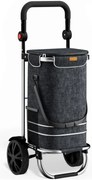 Jurhan Geantă de cumpărături pe roți EASY, 50L, negru