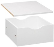 Sertar cu raft 31 x 31 x 16 cm, alb