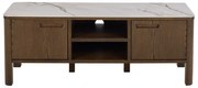 Comodă TV maro cu aspect de lemn de stejar 120x45x40 cm Southampton – Actona