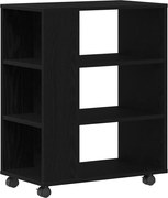 vidaXL Dulap de depozitare Stejar Negru 60 x 35 x 75 cm Lemn compozit