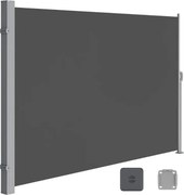 Marchiză laterală HORIZON pentru terasă, 160x300cm, gri SongmicsHome
