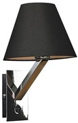 Aplica de perete moderna Orlando crom/ negru 5103W/BL MX