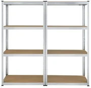 Juskys Set 2 rafturi - 160 x 80 x 40 cm