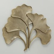 ​Deco perete auriu Ginkgo 74/68/3 cm