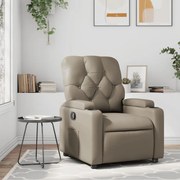 vidaXL Fotoliu rabatabil, cappuccino, piele ecologică