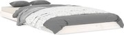 vidaXL Cadru de pat, alb, 90x200 cm, lemn masiv de pin