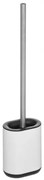 Perie WC Siliflex White, inox, 11 x 53 cm