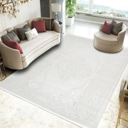 Covor Modern Living, Dormitor Dreptunghiular Porto 0605A Crem (Alege dimensiunea: 100 x 200)