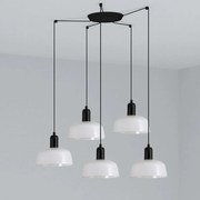 Lustra suspendata design modern TATAWIN S 5L alb